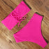 Top Swimsuit Push Up Bikini Set Women's Crop Top High Waist Swimsuit Sport High Cut Bikini Set Two Piece Bathing Suits High Waist Solid Bathing Suit Summer Swimwear Women Beachwear