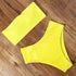 Top Swimsuit Push Up Bikini Set Women's Crop Top High Waist Swimsuit Sport High Cut Bikini Set Two Piece Bathing Suits High Waist Solid Bathing Suit Summer Swimwear Women Beachwear