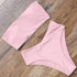 Top Swimsuit Push Up Bikini Set Women's Crop Top High Waist Swimsuit Sport High Cut Bikini Set Two Piece Bathing Suits High Waist Solid Bathing Suit Summer Swimwear Women Beachwear