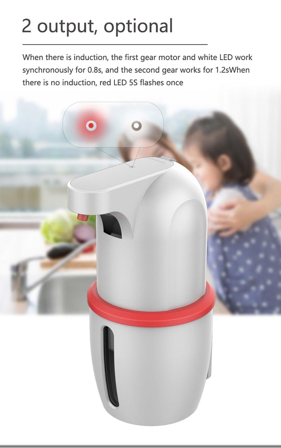 Touchless Automatic Soap Dispenser USB Charging Smart Foam Machine Infrared Sensor Foam Soap Dispenser Hand Sanitizer Touchless Commercial Easy Refill Soap & Sanitizer Holder Hand Free Sensor Wall Mount Adjustable Liquid Gel