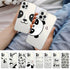 Transparent Creative Bear Panda Animal Shockproof Phone Case for iPhone 11 12 13 mini pro XS MAX 8 7 6 6S Plus X 5S case Lightweight Thin Flexible Soft Raised Edges Glossy Silicone Protective Phone Cover for iPhone