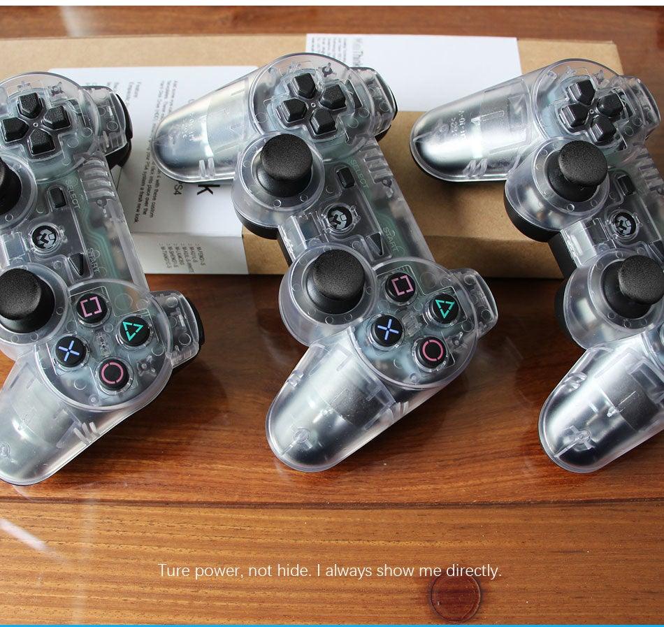 Transparent Eye Catching Wireless Dual Shock Bluetooth Joystick Gamepad Console Controller Compatible With PC Laptop - STEVVEX Game - 221, all in one game controller, best quality joystick, bluetooth wireless gamepad, classic games, cool joystick, game, Game Controller, Game Pad, gamepad controller, gamepad joystick, Gaming Controller, gaming joystick, joystick, joystick for games, joystick for laptop, joystick for pc, transparent joystick - Stevvex.com