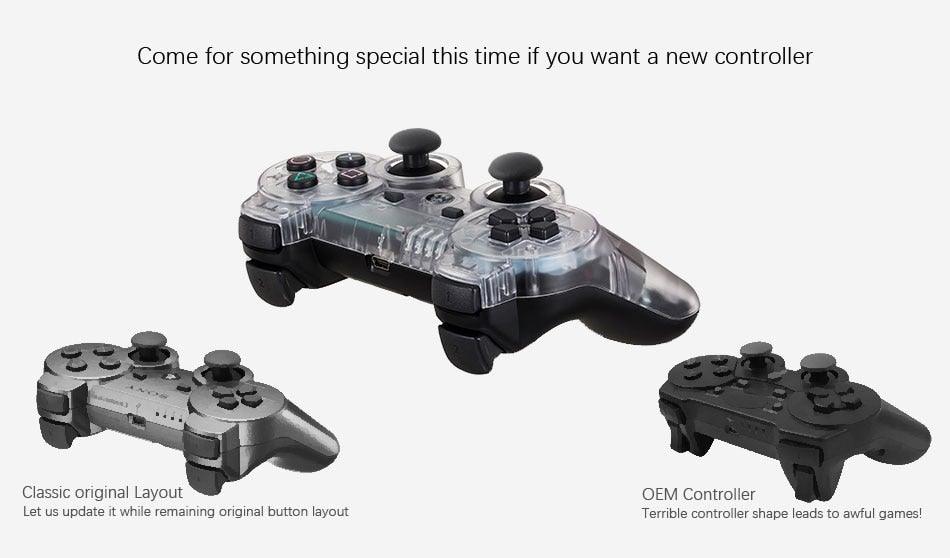 Transparent Eye Catching Wireless Dual Shock Bluetooth Joystick Gamepad Console Controller Compatible With PC Laptop - STEVVEX Game - 221, all in one game controller, best quality joystick, bluetooth wireless gamepad, classic games, cool joystick, game, Game Controller, Game Pad, gamepad controller, gamepad joystick, Gaming Controller, gaming joystick, joystick, joystick for games, joystick for laptop, joystick for pc, transparent joystick - Stevvex.com