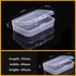 Transparent Plastic Box Screw Compartment Box Jewelry Earring Display Case Container Clear Terminal Organizer Tool Storage boxes Multiple Compartments Jewelry Storage Container