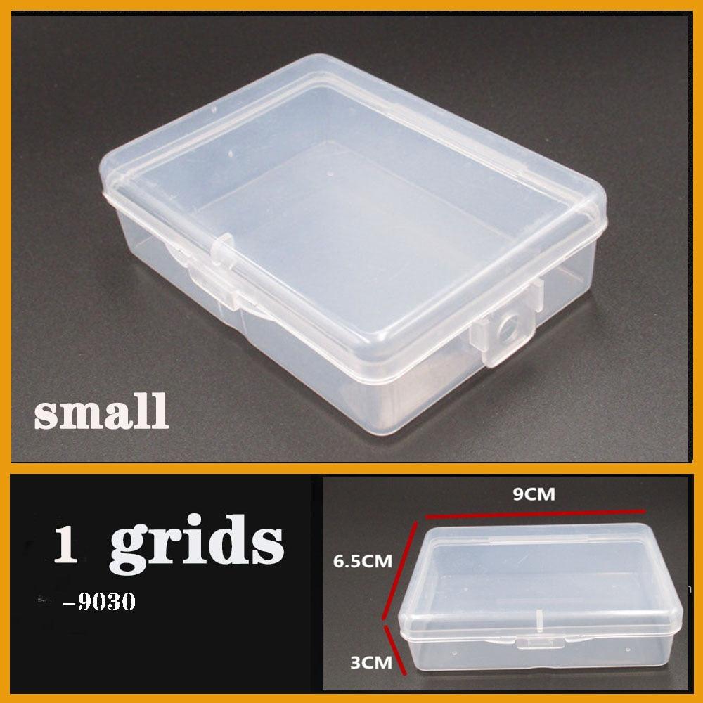 Transparent Plastic Box Screw Compartment Box Jewelry Earring Display Case Container Clear Terminal Organizer Tool Storage boxes Multiple Compartments Jewelry Storage Container