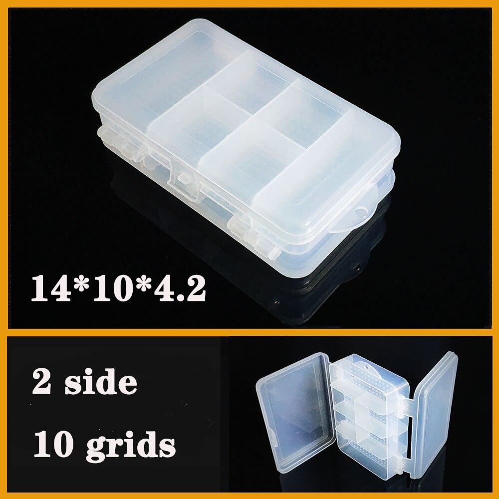 Transparent Plastic Box Screw Compartment Box Jewelry Earring Display Case Container Clear Terminal Organizer Tool Storage boxes Multiple Compartments Jewelry Storage Container