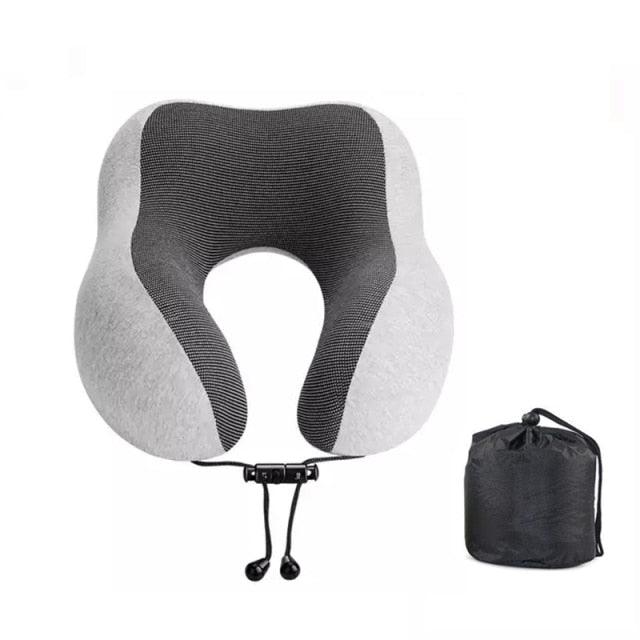 Travel Pillow and Multifunctional Scarf Travel Neck Pillow Soft Scarf Pillow Support Pillow Multifunctional Scarf For Airplane Home Or Office Nap Slow Rebound Space Outdoor Pillow Solid Neckline Cervical Healthcare Muffler Pillows