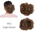 Trending LARGE Comb Clip In Curly Hair Extension Synthetic Hair Pieces Chignon Women Updo Cover Hairpiece Extension Hair Bun Clip in Hair Extension For Volumized Hair Buns For Girls