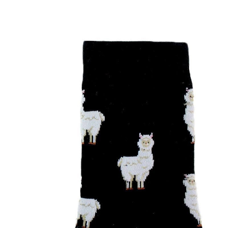 Trendy Alpaca Elephant Fox Rabbit Animal socks Cotton Casual Socks Warm Unisex Streetwear Cute Funny Socks Short Happy Ankle Socks For Animal Lover Men And Women