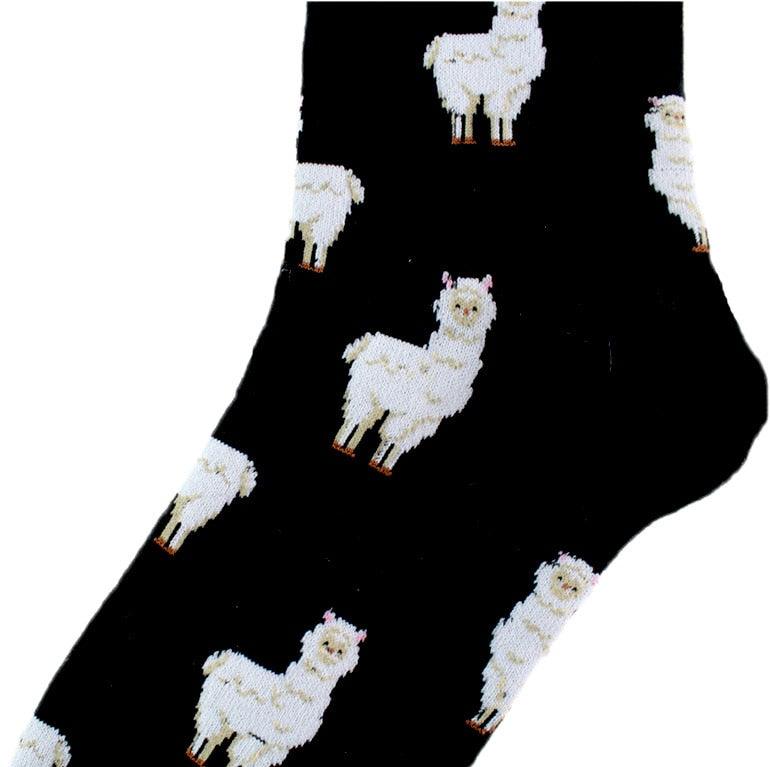 Trendy Alpaca Elephant Fox Rabbit Animal socks Cotton Casual Socks Warm Unisex Streetwear Cute Funny Socks Short Happy Ankle Socks For Animal Lover Men And Women