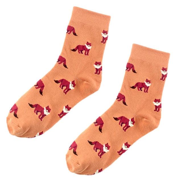 Trendy Alpaca Elephant Fox Rabbit Animal socks Cotton Casual Socks Warm Unisex Streetwear Cute Funny Socks Short Happy Ankle Socks For Animal Lover Men And Women