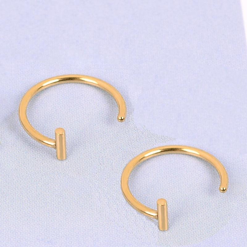 Trendy New Titanium Steel Punk Clip on Fake Piercing Ear Nose Lip Rings Unisex Nose Ring Women Septum Nose Ring Clips Septum Ring Hoop Cartilage Tragus Helix Small Piercing Nose Rings Hoop Cartilage Earring  Body Jewelry