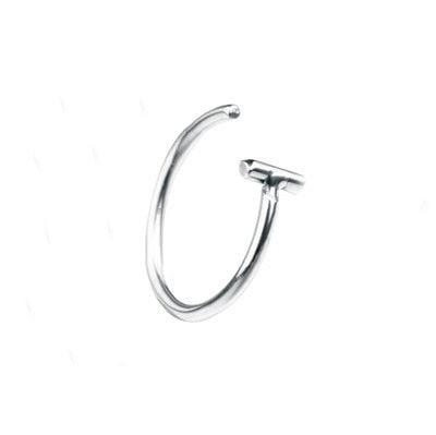 Trendy New Titanium Steel Punk Clip on Fake Piercing Ear Nose Lip Rings Unisex Nose Ring Women Septum Nose Ring Clips Septum Ring Hoop Cartilage Tragus Helix Small Piercing Nose Rings Hoop Cartilage Earring  Body Jewelry