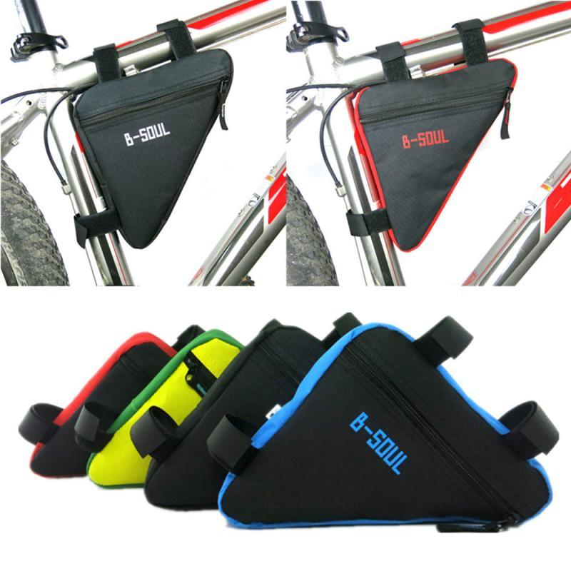 Triangle Bicycle Bag Road Bike Front Top Tube Frame Bag Bicycle Accessories Waterproof Durable Bike Bag Cycling Storage Bag  Bike Storage Bag Triangle Bike Bag For Road Bike Top Tube Bike Frame Bag Pocket