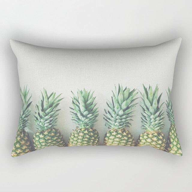 Tropical Plants Flowers Beauty Pattern Pillow Covers Short Plush Tropical Palm Leaves Throw Pillow Cover Summer Exotic Jungle Plant Tropical Palm On The Geometric Cotton LinGEOen Decorative Rectangular Pillowcase Rectangle Small Pillow Cases