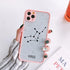 Twelve Constellations Phone Cases For iPhone X XR XS Max Case For iPhone 8 6s 7 Plus SE 11 12 Pro Max Mini Hard Back Cover Protective Shockproof Bumper Matte Clear Phone Cover for iPhone