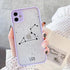 Twelve Constellations Phone Cases For iPhone X XR XS Max Case For iPhone 8 6s 7 Plus SE 11 12 Pro Max Mini Hard Back Cover Protective Shockproof Bumper Matte Clear Phone Cover for iPhone