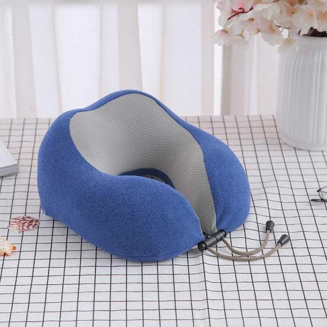 U-Shaped Magnetic Head Pillow Neck Pillow Memory Foam Padding Airplane Travel Office Lunch Break Car Hug Memory Foam Travel Pillow Neck Pillow Ideal for Airplane Travel Comfortable and Lightweight Improved Support Design Neck Pillow