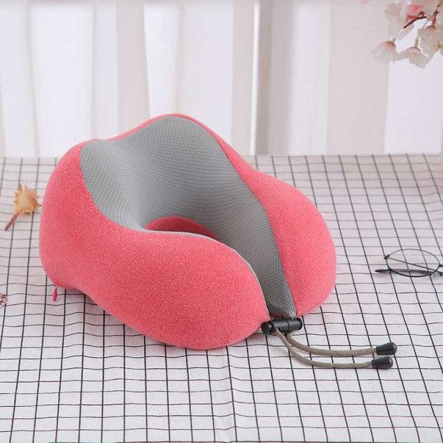 U-Shaped Magnetic Head Pillow Neck Pillow Memory Foam Padding Airplane Travel Office Lunch Break Car Hug Memory Foam Travel Pillow Neck Pillow Ideal for Airplane Travel Comfortable and Lightweight Improved Support Design Neck Pillow