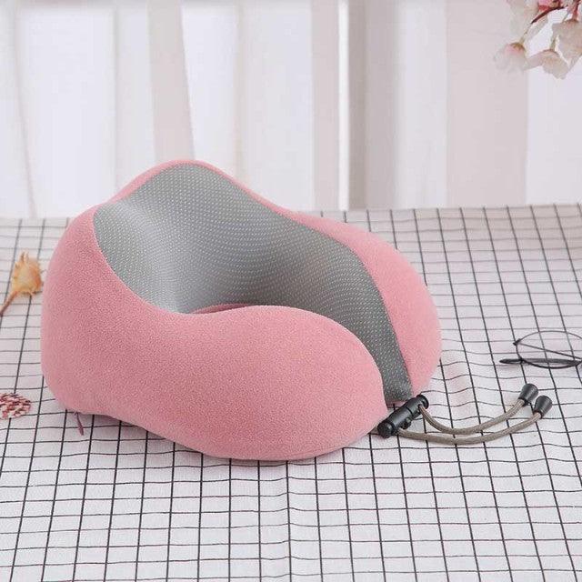 U-Shaped Magnetic Head Pillow Neck Pillow Memory Foam Padding Airplane Travel Office Lunch Break Car Hug Memory Foam Travel Pillow Neck Pillow Ideal for Airplane Travel Comfortable and Lightweight Improved Support Design Neck Pillow