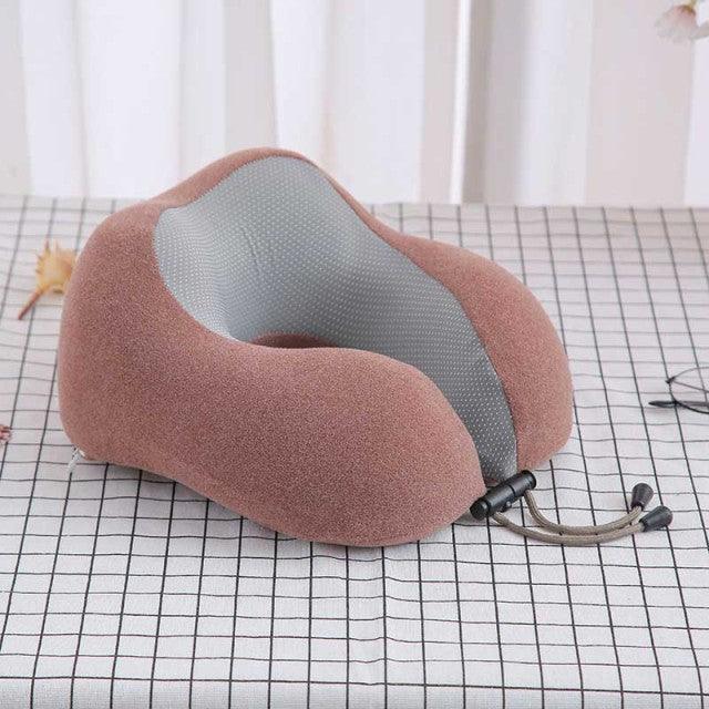 U-Shaped Magnetic Head Pillow Neck Pillow Memory Foam Padding Airplane Travel Office Lunch Break Car Hug Memory Foam Travel Pillow Neck Pillow Ideal for Airplane Travel Comfortable and Lightweight Improved Support Design Neck Pillow