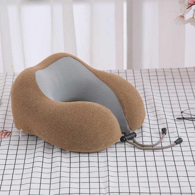 U-Shaped Magnetic Head Pillow Neck Pillow Memory Foam Padding Airplane Travel Office Lunch Break Car Hug Memory Foam Travel Pillow Neck Pillow Ideal for Airplane Travel Comfortable and Lightweight Improved Support Design Neck Pillow