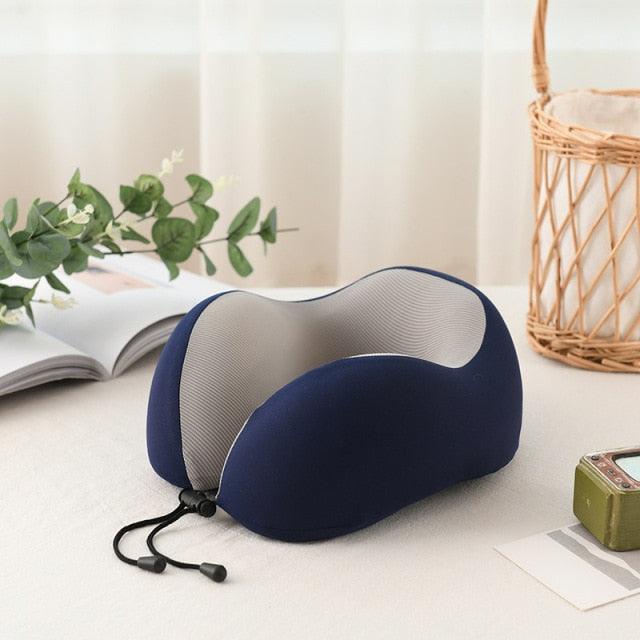 U-Shaped Magnetic Head Pillow Neck Pillow Memory Foam Padding Airplane Travel Office Lunch Break Car Hug Memory Foam Travel Pillow Neck Pillow Ideal for Airplane Travel Comfortable and Lightweight Improved Support Design Neck Pillow