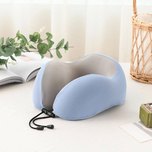 U-Shaped Magnetic Head Pillow Neck Pillow Memory Foam Padding Airplane Travel Office Lunch Break Car Hug Memory Foam Travel Pillow Neck Pillow Ideal for Airplane Travel Comfortable and Lightweight Improved Support Design Neck Pillow