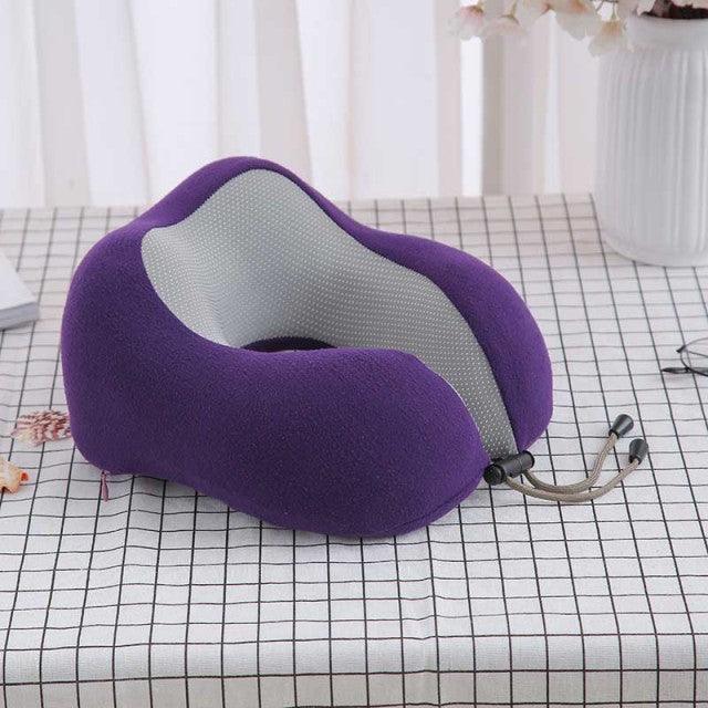 U-Shaped Magnetic Head Pillow Neck Pillow Memory Foam Padding Airplane Travel Office Lunch Break Car Hug Memory Foam Travel Pillow Neck Pillow Ideal for Airplane Travel Comfortable and Lightweight Improved Support Design Neck Pillow