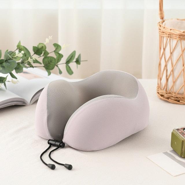 U-Shaped Magnetic Head Pillow Neck Pillow Memory Foam Padding Airplane Travel Office Lunch Break Car Hug Memory Foam Travel Pillow Neck Pillow Ideal for Airplane Travel Comfortable and Lightweight Improved Support Design Neck Pillow