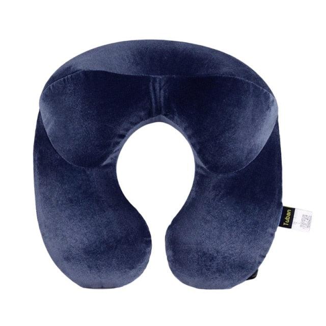 U Shaped Memory Neck Pillows Soft Travel Pillow Massage Neck Pillow Sleeping Airplane Pillow Cervical Healthcare Bedding U Shaped Travel Pillow Car Air Flight Inflatable Pillows Neck Support Headrest Cushion Soft Nursing Cushion