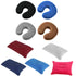 U Shaped Travel Pillow Car Air Flight Inflatable Pillows Neck Support Headrest Cushion Soft Nursing Cushion Black Memory Foam U-Shaped pillow Slow Rebound Neck Pillow Nap Airplane Pillow Travel Cartoon Memory U-Shaped Headrest