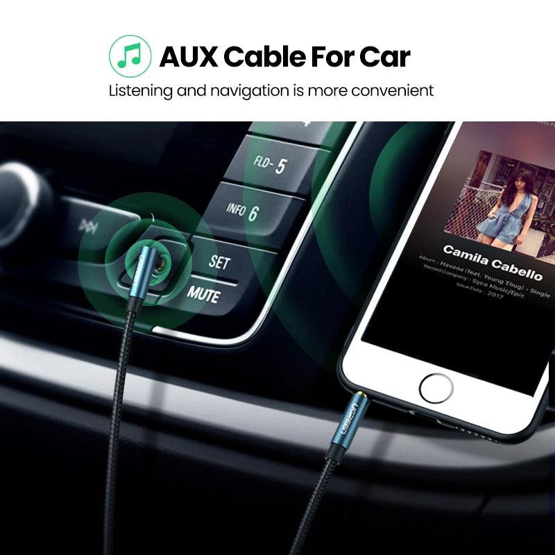 HI-FI 3.5mm Aux Cable Male to Male Audio Jack Cable For Car Headphone Mobile Phone - STEVVEX Cable - 220, 3.5mm audio extension, 3.5mm audio extension cable, 90 degree right angle aux, adapter, Adapter cables, adapter for audio, adapter for computer, adapter for laptop, adapter for monitor, aux cable for car, aux cable for headphones, aux cable for mobile phone, cable connector, cables - Stevvex.com