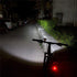 Ultra Bright Bicycle Light USB Rechargeable LED Bike Headlight Waterproof Bike Flashlight USB Rechargeable Bike Lights Front And Back 8 LED Bicycle Lights Front 5 Light Modes 15-30 Hours Working Time