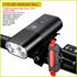 Ultra Bright Bicycle Light USB Rechargeable LED Bike Headlight Waterproof Bike Flashlight USB Rechargeable Bike Lights Front And Back 8 LED Bicycle Lights Front 5 Light Modes 15-30 Hours Working Time