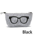 Ultra Light Unisex Felt Glasses Case Bag Sunglasses Case Box Soft Zipper Protector Sunglasses Pouch Zipper Glasses Case Simple Glasses Storage Makeup Pouch Case