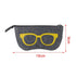 Ultra Light Unisex Felt Glasses Case Bag Sunglasses Case Box Soft Zipper Protector Sunglasses Pouch Zipper Glasses Case Simple Glasses Storage Makeup Pouch Case