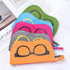 Ultra Light Unisex Felt Glasses Case Bag Sunglasses Case Box Soft Zipper Protector Sunglasses Pouch Zipper Glasses Case Simple Glasses Storage Makeup Pouch Case