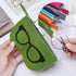 Ultra Light Unisex Felt Glasses Case Bag Sunglasses Case Box Soft Zipper Protector Sunglasses Pouch Zipper Glasses Case Simple Glasses Storage Makeup Pouch Case