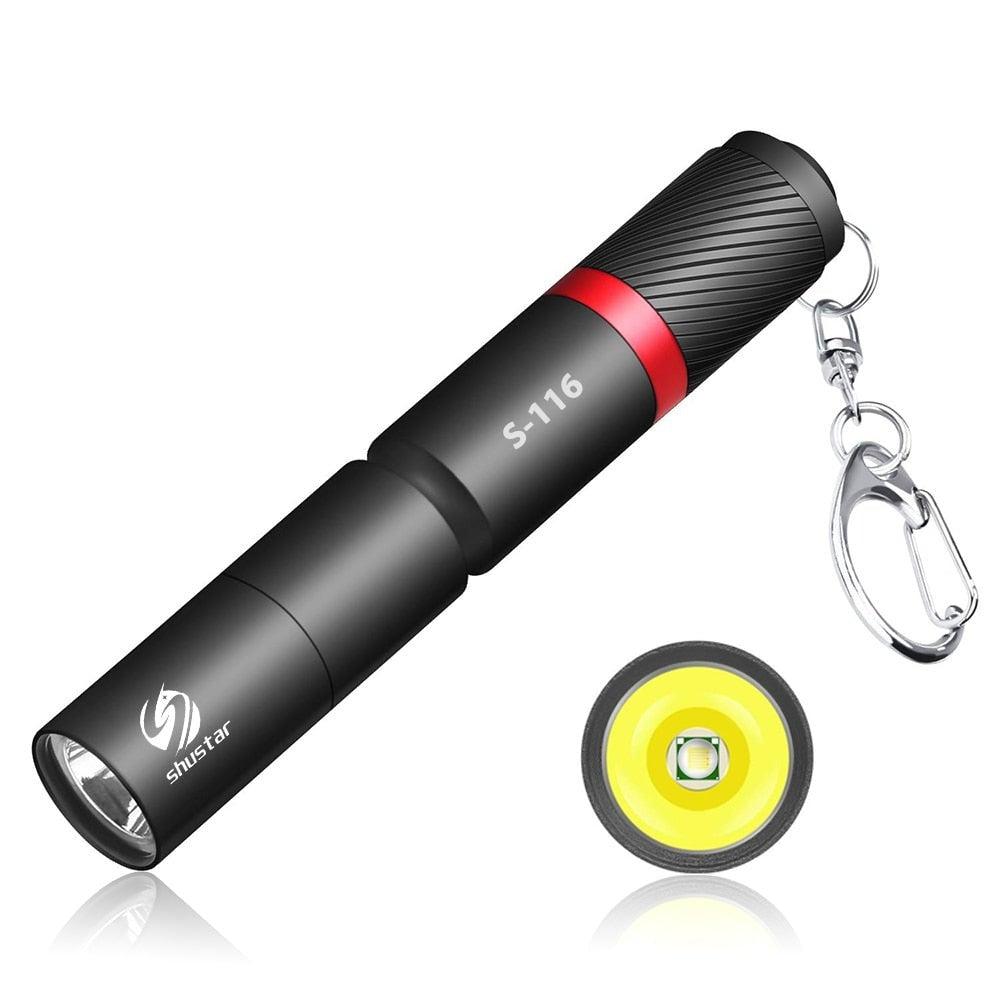 Ultra Small LED Keychain Flashlights, Rugged Mini Pocket Flashlight Water Resistant Small Pocket Pen-Light For Hurricane Supplies LED Flashlight Lamp Beads Waterproof Pen Light Portable For Emergency Camping Outdoor