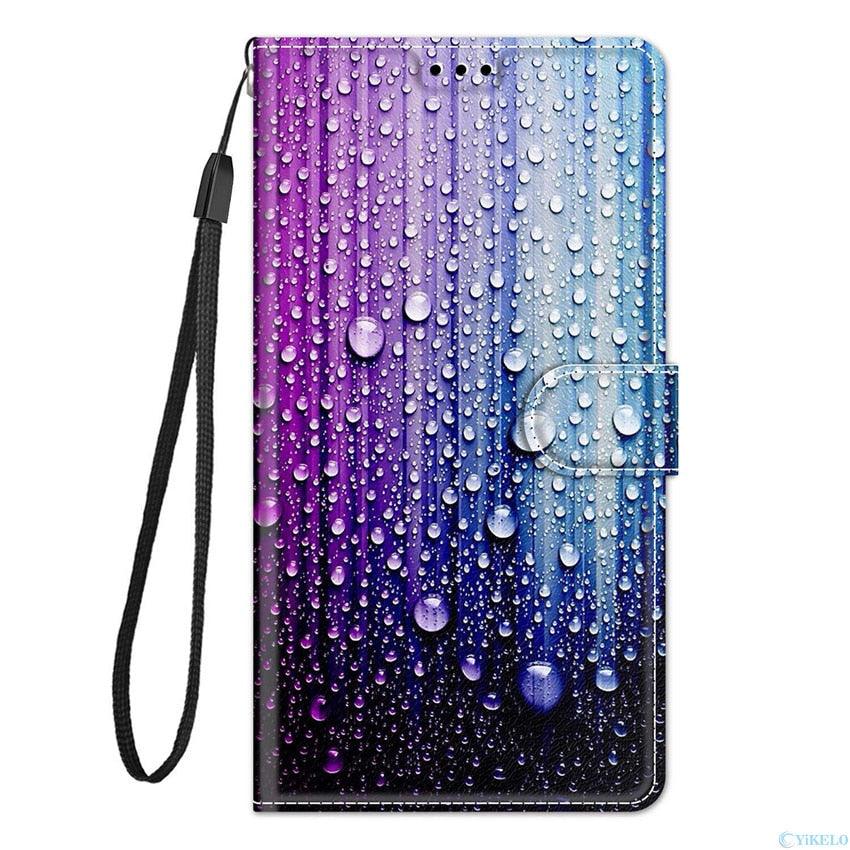 Ultra Thin Painted Leather Flip Phone Case For Xiaomi Redmi Note 10 10S 9 9S Pro 9A 9C 9T Wallet Card Slot Stand Book Cover Leather Flip Phone Case with Magnetic Buckle Wallet Phone Cover for Xiaomi Redmi