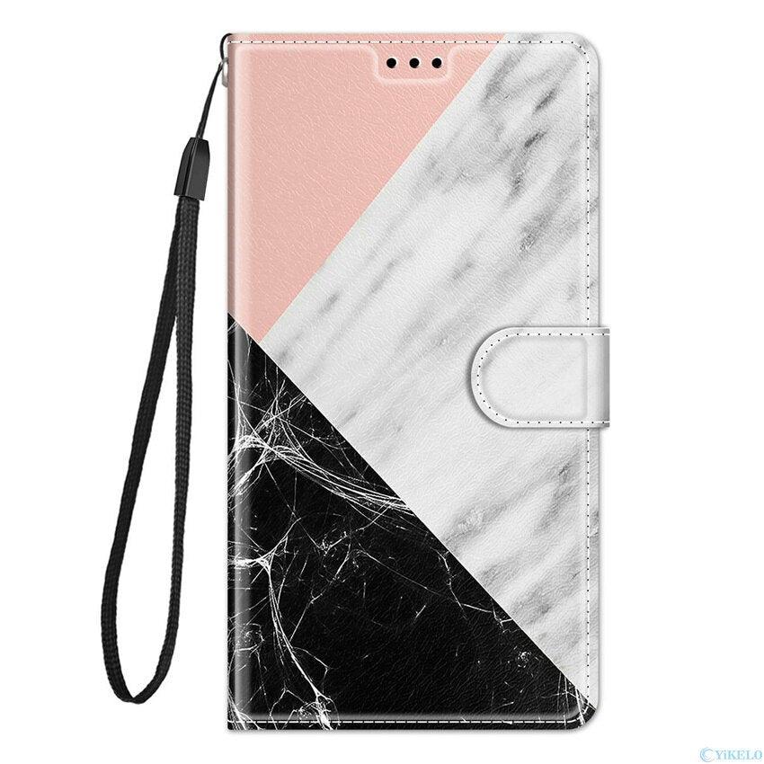 Ultra Thin Painted Leather Flip Phone Case For Xiaomi Redmi Note 10 10S 9 9S Pro 9A 9C 9T Wallet Card Slot Stand Book Cover Leather Flip Phone Case with Magnetic Buckle Wallet Phone Cover for Xiaomi Redmi