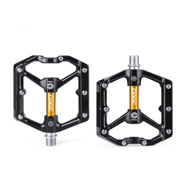 Ultralight Bicycle Pedal Road Flat Anti-slip Cycling Pedal Wide 3 Sealed Bearings Pedals Bicycle Accessories Bike Pedals Bearings Pedals for Bicycle Lightweight Bicycle Pedals For Road Bikes