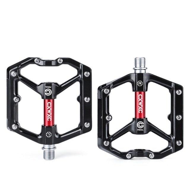 Ultralight Bicycle Pedal Road Flat Anti-slip Cycling Pedal Wide 3 Sealed Bearings Pedals Bicycle Accessories Bike Pedals Bearings Pedals for Bicycle Lightweight Bicycle Pedals For Road Bikes