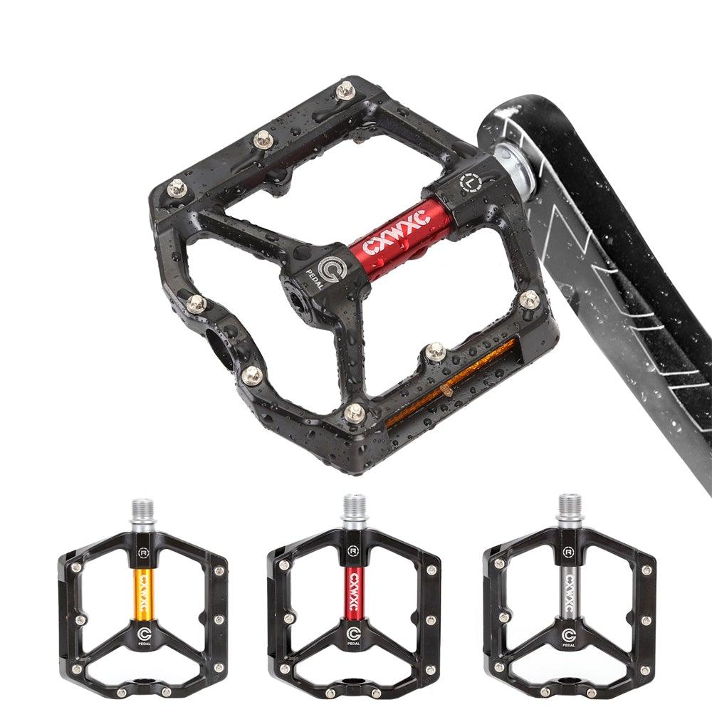 Ultralight Bicycle Pedal Road Flat Anti-slip Cycling Pedal Wide 3 Sealed Bearings Pedals Bicycle Accessories Bike Pedals Bearings Pedals for Bicycle Lightweight Bicycle Pedals For Road Bikes