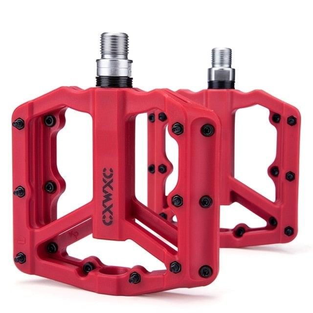 Ultralight Flat  Pedals Nylon Bicycle Pedal Mountain Bike Platform Pedals 3 Sealed Bearings Cycling Pedals For Bicycle Mountain Bike Pedals Pedals Bicycle Flat Pedals Bearing Lightweight Platform For Road Mountain Bike