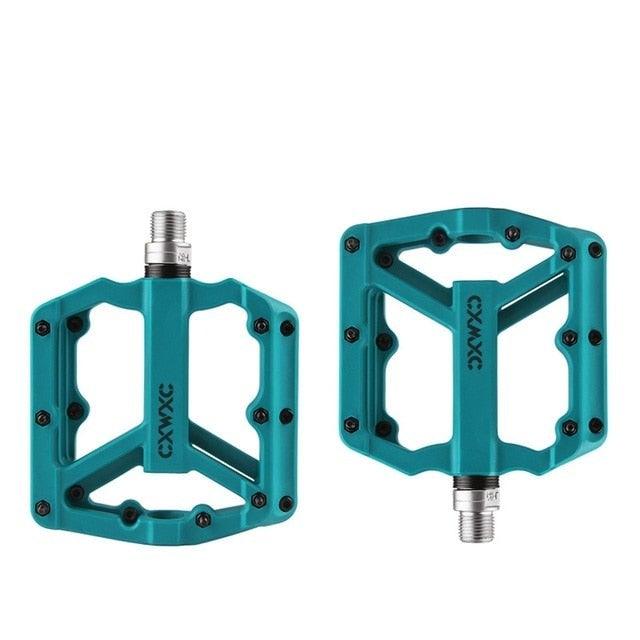 Ultralight Flat  Pedals Nylon Bicycle Pedal Mountain Bike Platform Pedals 3 Sealed Bearings Cycling Pedals For Bicycle Mountain Bike Pedals Pedals Bicycle Flat Pedals Bearing Lightweight Platform For Road Mountain Bike