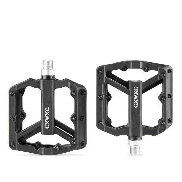 Ultralight Flat  Pedals Nylon Bicycle Pedal Mountain Bike Platform Pedals 3 Sealed Bearings Cycling Pedals For Bicycle Mountain Bike Pedals Pedals Bicycle Flat Pedals Bearing Lightweight Platform For Road Mountain Bike