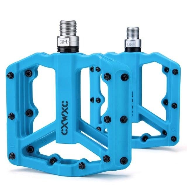 Ultralight Flat  Pedals Nylon Bicycle Pedal Mountain Bike Platform Pedals 3 Sealed Bearings Cycling Pedals For Bicycle Mountain Bike Pedals Pedals Bicycle Flat Pedals Bearing Lightweight Platform For Road Mountain Bike