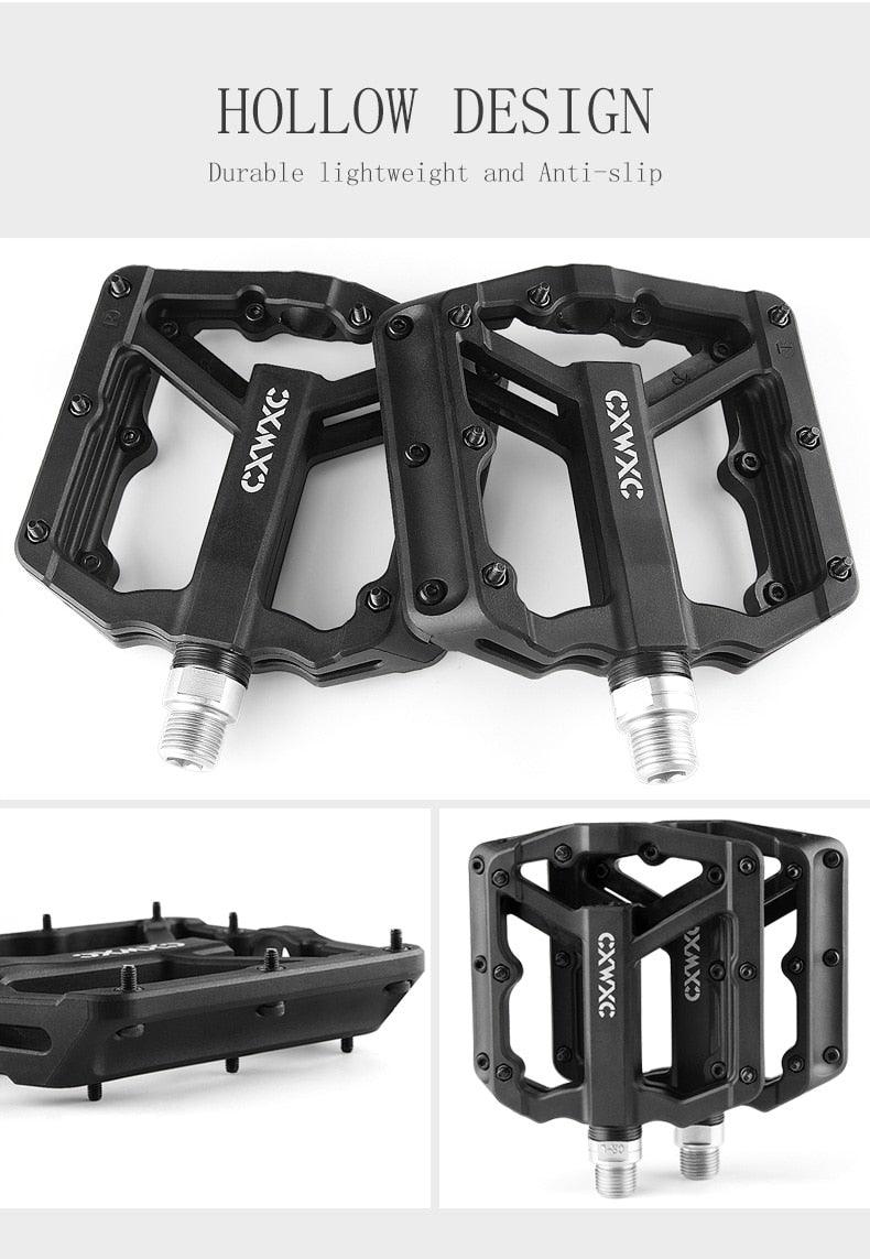 Ultralight Flat  Pedals Nylon Bicycle Pedal Mountain Bike Platform Pedals 3 Sealed Bearings Cycling Pedals For Bicycle Mountain Bike Pedals Pedals Bicycle Flat Pedals Bearing Lightweight Platform For Road Mountain Bike